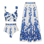 Split Swimsuit Long Skirt