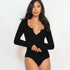 Simple Office Long Sleeve Jumpsuit