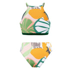 Retro Conservative One-piece Swimwear