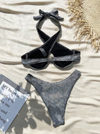 Seperated Bronzing Bikini Swimwear