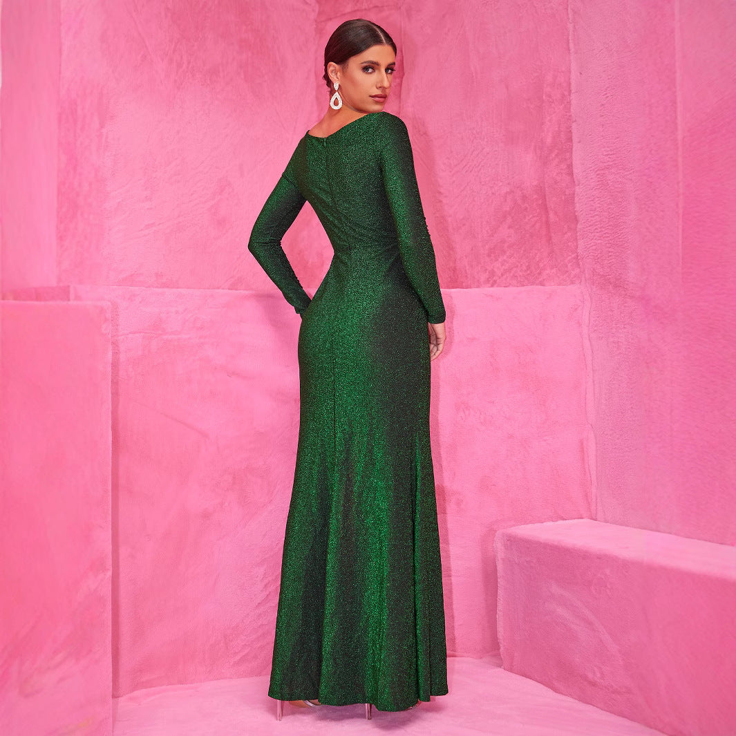 Elegant Long Cocktail Evening Dress