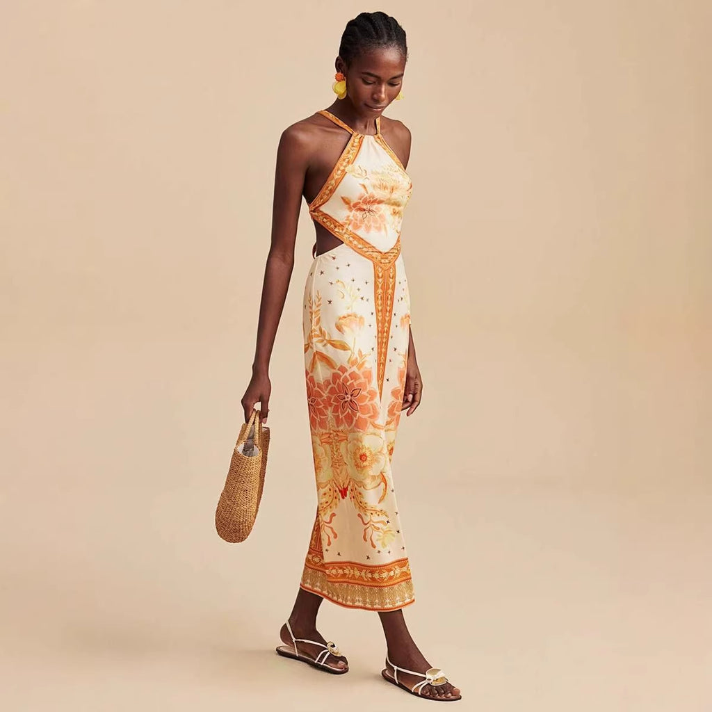 Women's Lace Halter Dress