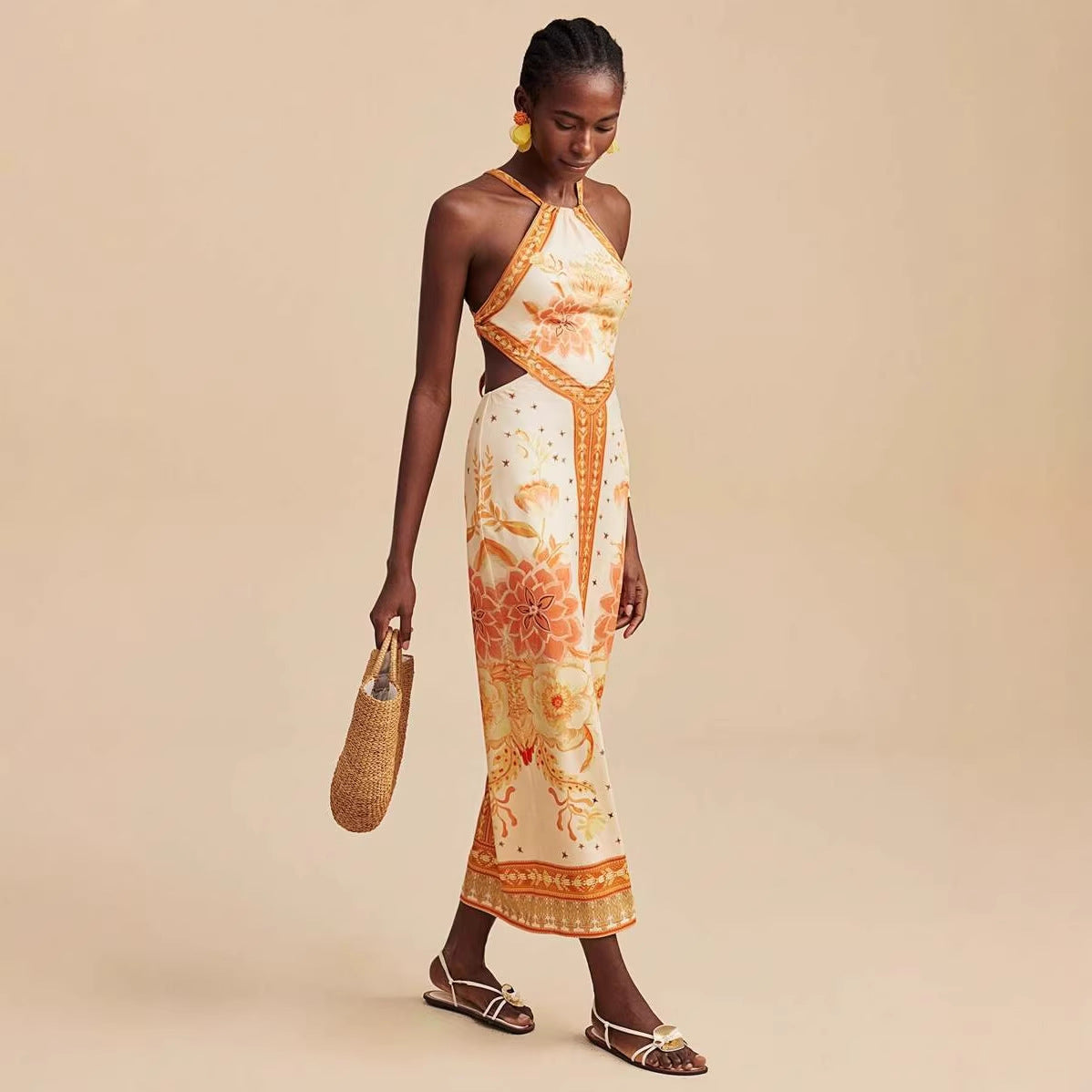 Women's Lace Halter Dress
