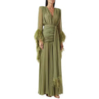 Women's Long Sleeve Evening Dress