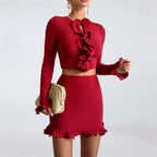Women's Ruffle Skirt Set
