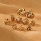 Winding Geometric Earrings