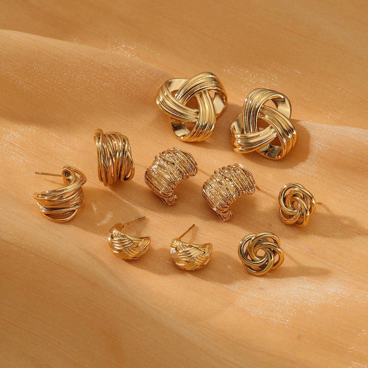 Winding Geometric Earrings
