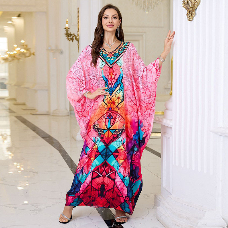 Positioning Print Cover Up Swimwear