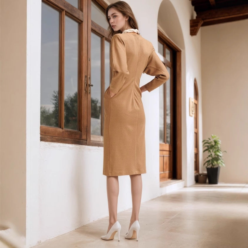Women's Knit Long Sleeve Dress