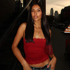 's Lace Spaghetti Strap Top Skinny Short Tube Top Basic Vest