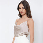 Women's Women Clothing Summer Sexy Camisole Women Slim Peplum Top