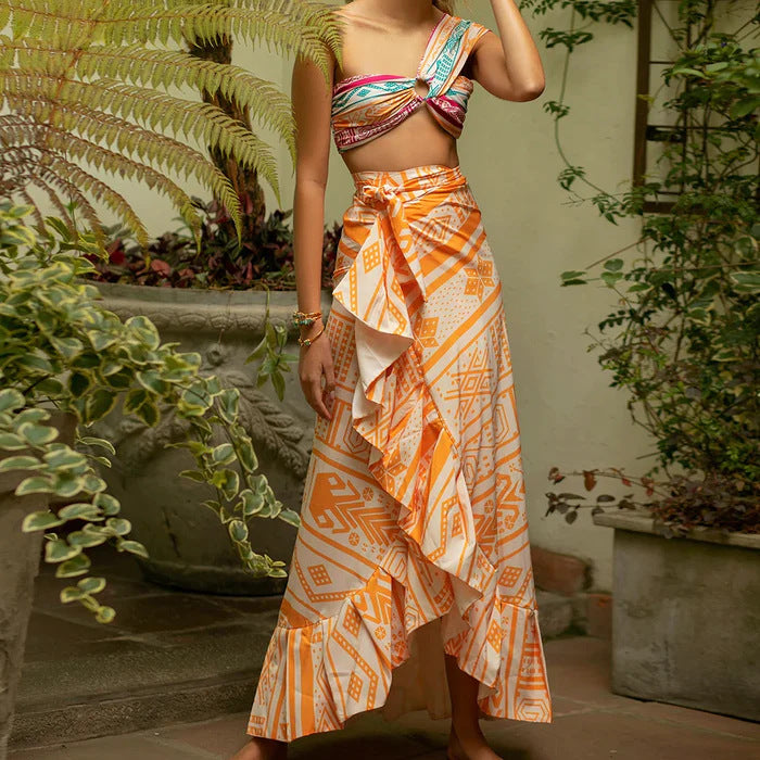 Split Three One-piece Swimwear