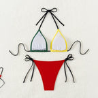 Split Color Bikini Swimwear