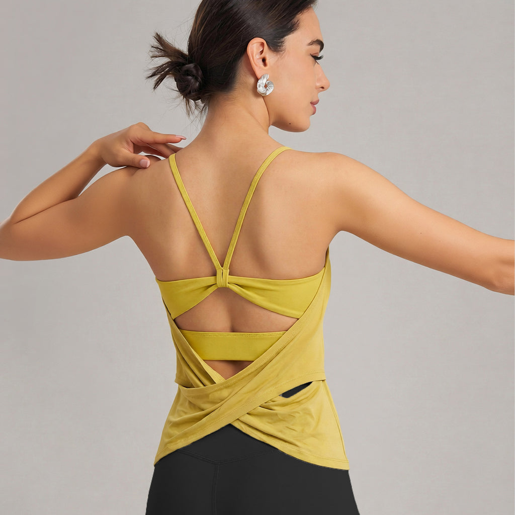 Cutout-Back Yoga Vest