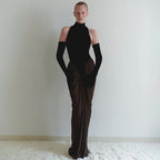 Women's Backless Halter Dress