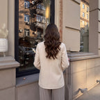 Women's Autumn Ladies Long Sleeve Chinese Button Knots Woolen Coat