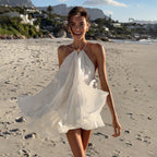 Women's Backless Halter Dress