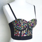 Women's Rhinestone Beaded Tube Top