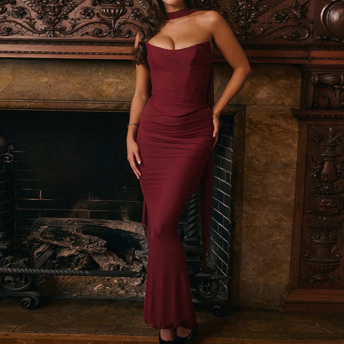 Women's Top and Skirt Two-Piece Set