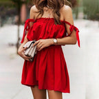 Women’s Lace-Up Waist Cinched Dress