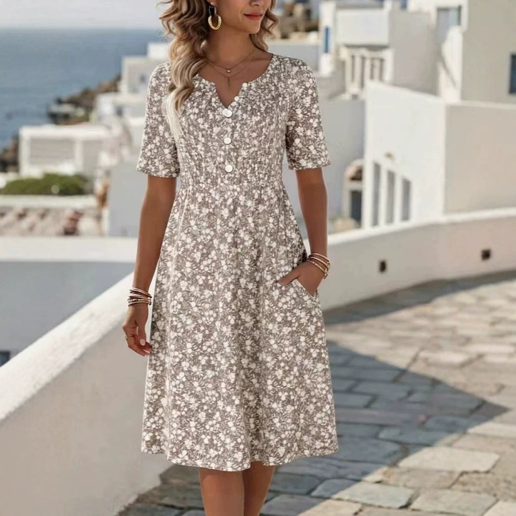 Women's Midi Floral Dress