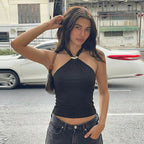 Women's Adjustable Buckle Backless Tube Top