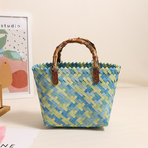 Women's Color Bag Square Hand Bag