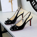 Women's Bow Detail Stiletto Sandals