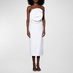 Women's 3d Floral Strapless Bandage Dress