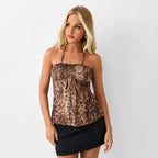 Women's Leopard-Print Tube Top