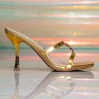 Women's Double-Strap Stiletto Slippers