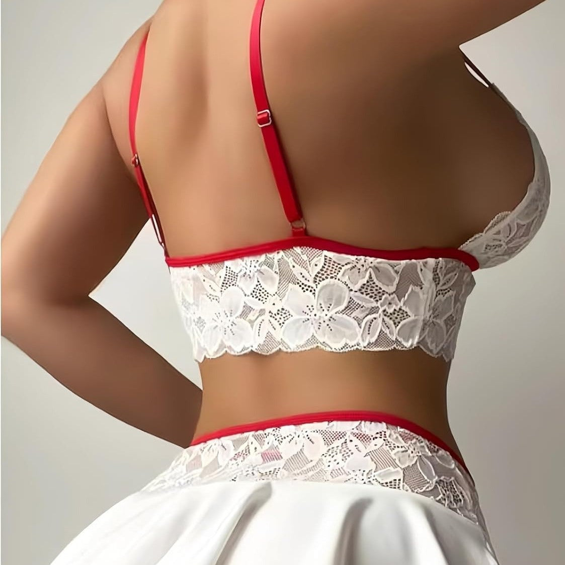 Sexy Hollow Out CO out Lace Pattern Embroidery Split Hip