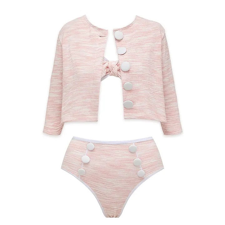 Pink Split Suit