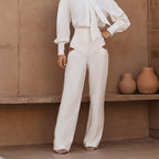 Loose Hollow-Out Pants