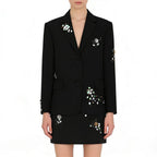 Women's Beaded Skirt Suit Two-Piece Set