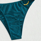 Solid Color Bikini Swimwear