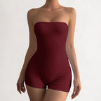 Sexy Tube Top High Elastic Slim Jumpsuit Women Clothing