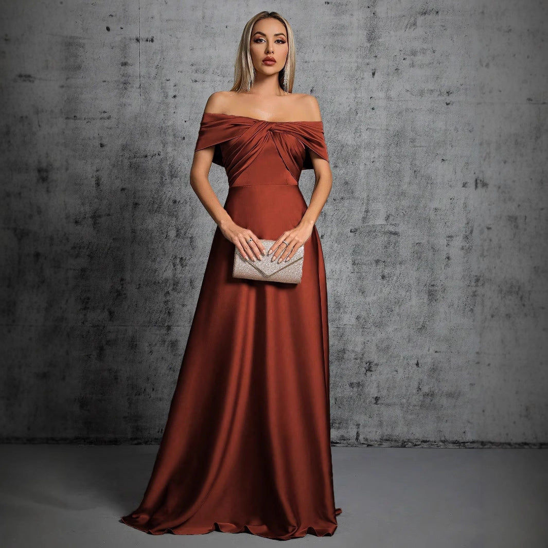 Women's Off-Shoulder Cocktail Evening Dress