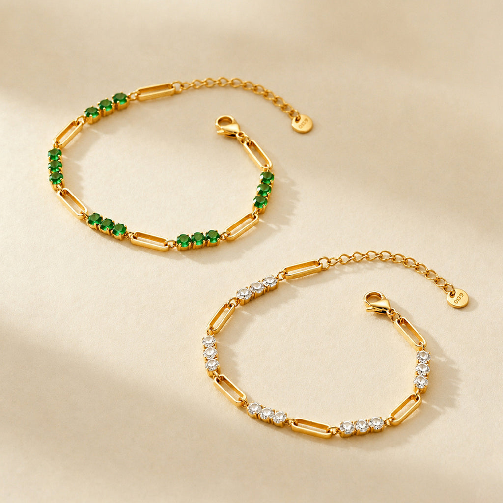 Women's Zircon Stainless Steel Bracelet