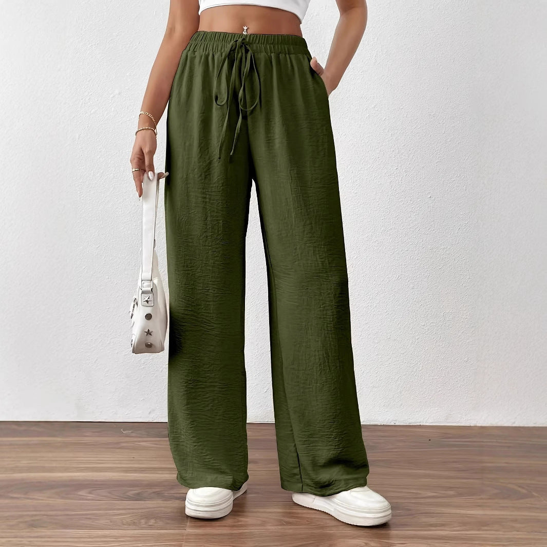 Women's High-Waist Wide-Leg Trousers
