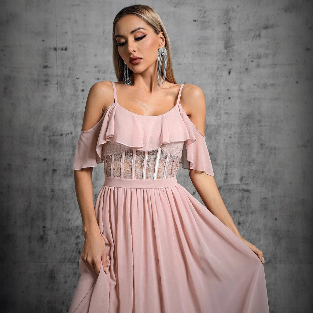 Women's Strap Backless Bridesmaid Dress