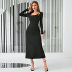 Women’s Backless Cutout Slim Sheath Dress