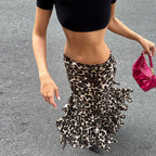 Women's Fall Women Clothing Slim Fit Fashionable Low Waist Drooping Slimming Sexy Sheath Skirt Women