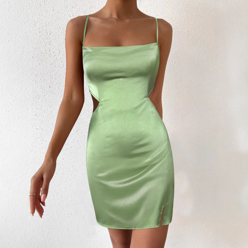 Women's Lace Backless Dress
