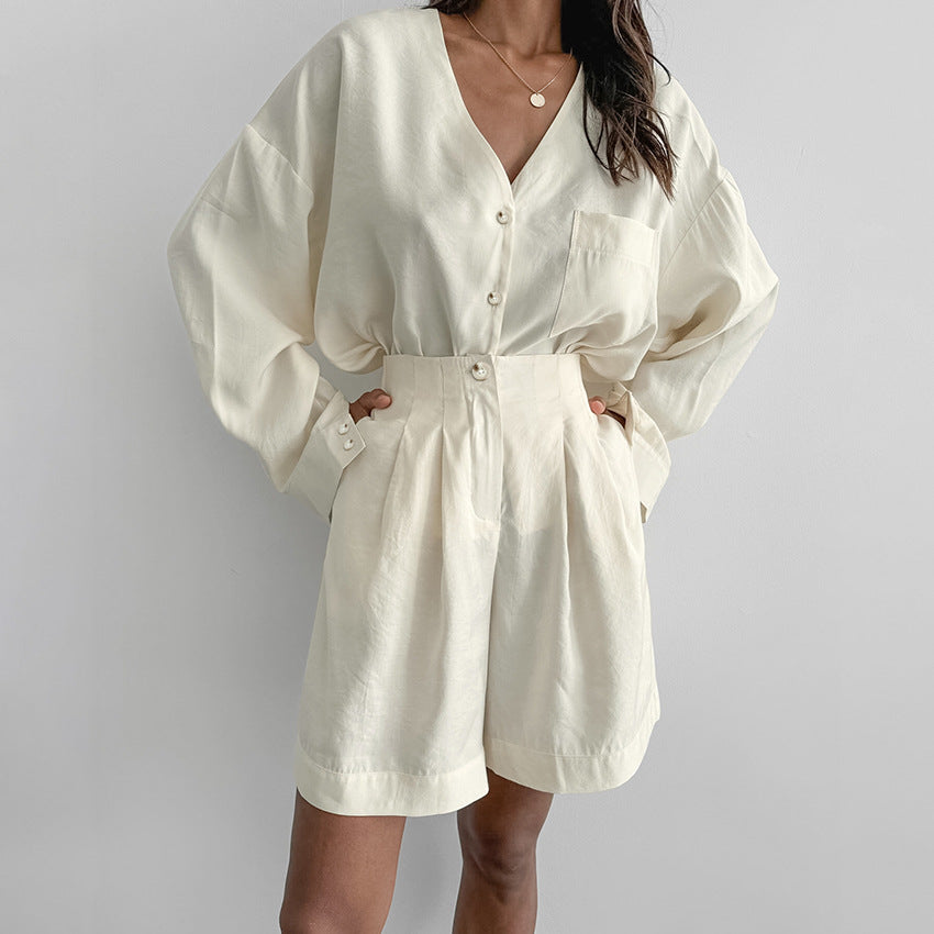 Autumn Solid Pajamas Lingerie