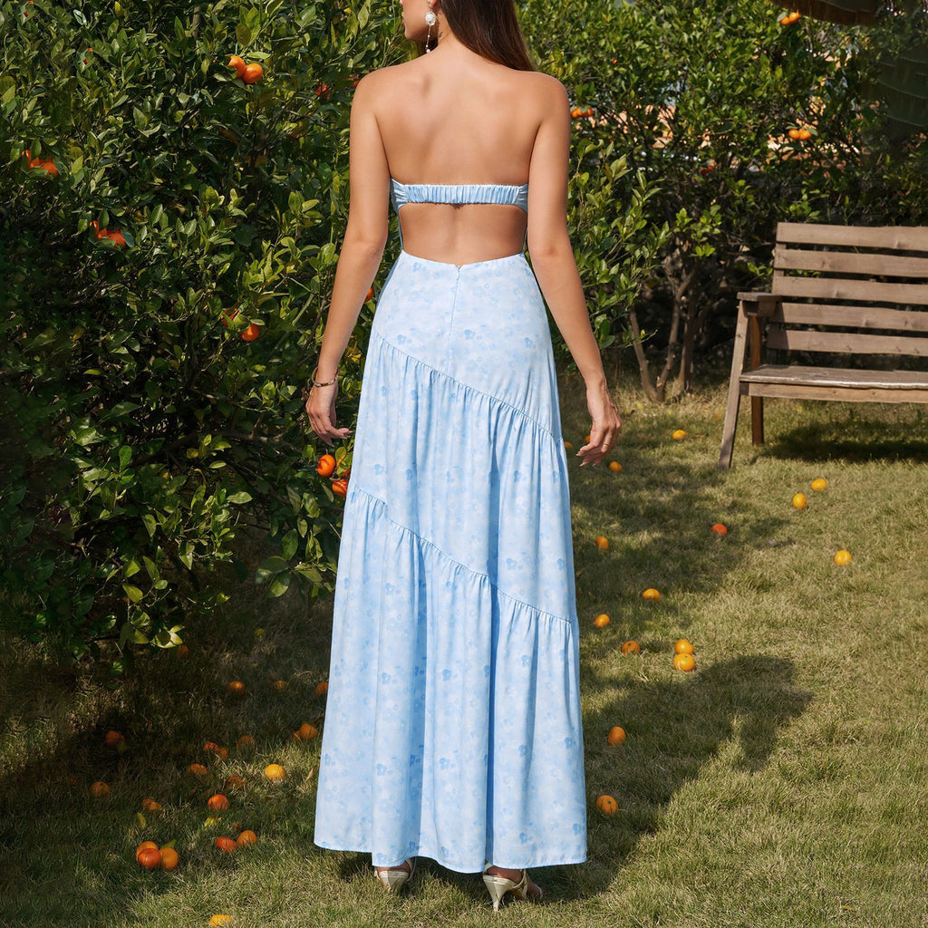 Women's Backless Maxi Dress