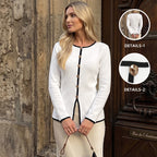 Women's Striped Button-Detail Sweater