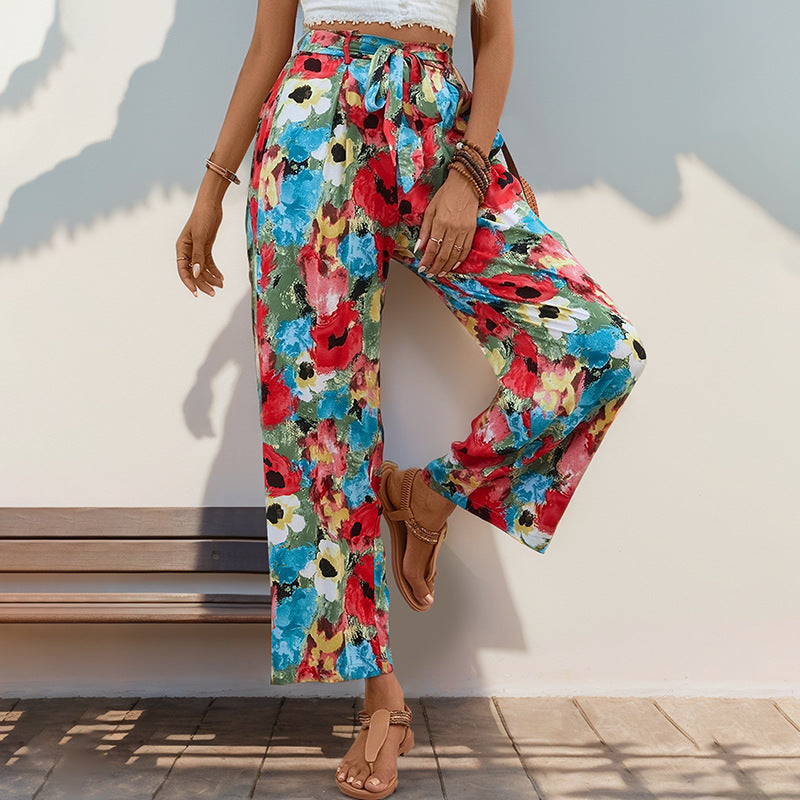 Bohemian Holiday Straight Leg Pants