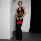 Women's Lace Backless Dress