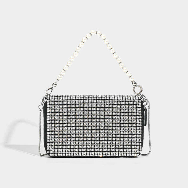 Rhinestone Chain Shoulder Bag